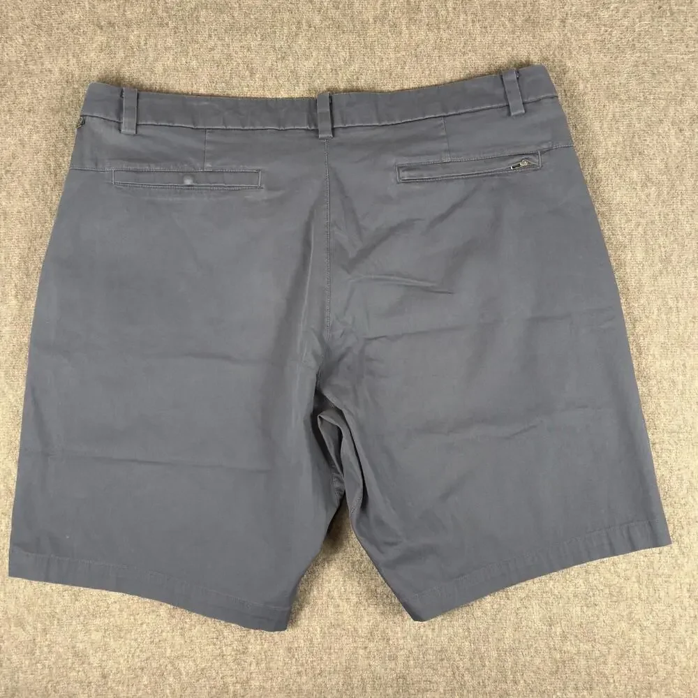 Lululemon Shorts Mens 38 Blue Chino 9 Inch Inseam Flat Front Casual Summer
